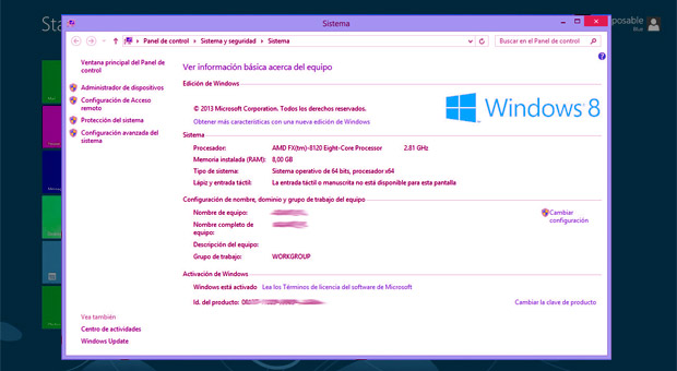 Clave de producto Windows 8.1